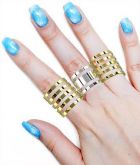 Conjunto de 3 anéis vazados (ajustáveis)